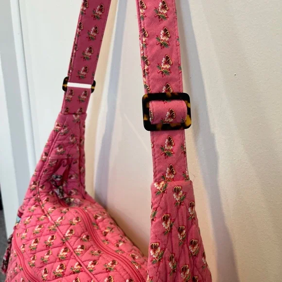 Vera Bradley Pink Pansy small messenger bag - Picture 6 of 11